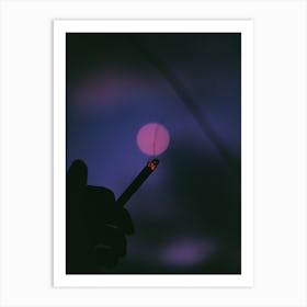 Midnight cigarette Art Print