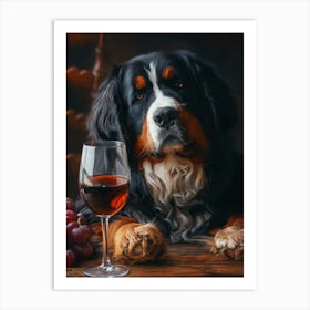 Bernese Mountain Dog Art Print