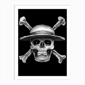 One Piece Skull Strawhat Art Print