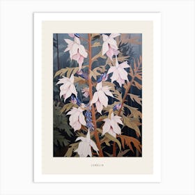 Flower Illustration Lobelia 4 Poster Art Print