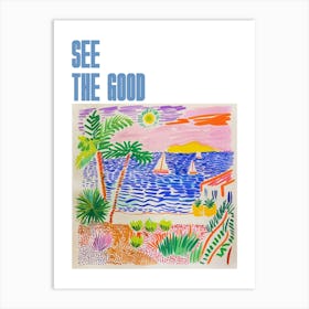 See The Good Poster Seascape Dream Matisse Style 1 Art Print