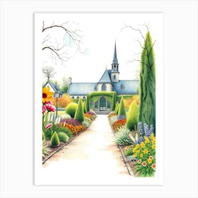 Garden In Paris Art Print