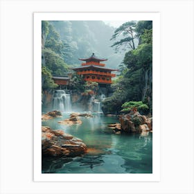 Asian Temple Art Print