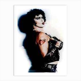 The Rocky Horror Picture Show Tim Curry Smoking Art Print