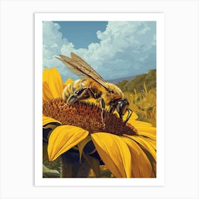 Cuckoo Bee Storybook Illustration 8 Art Print