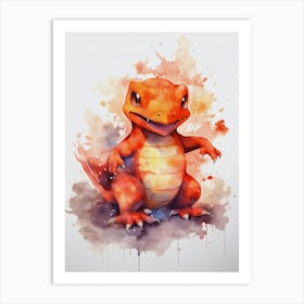 Charmeleon Pokemon Art Print