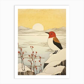 Bird Illustration Canvasback 1 Art Print