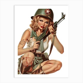 Pin Up Girl 8 Art Print