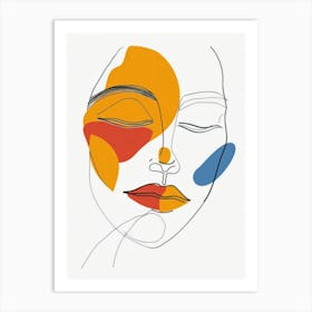 Face Of A Woman 20 Art Print