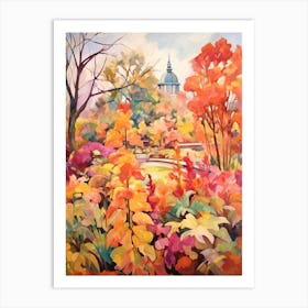 Autumn Gardens Painting Franklin Park Conservatory And Botanical Gardens 1 Art Print