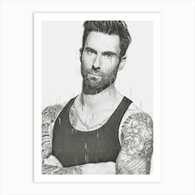 Maroon 5 Band Adam Levine Art Print