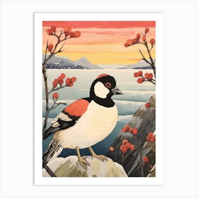 Bird Illustration Bufflehead 1 Art Print