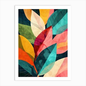 Abstract Leaves 35 Art Print