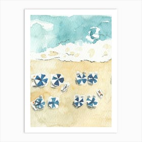 Beach Umbrellas 2 Art Print