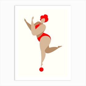 Dancing Queen Red Art Print