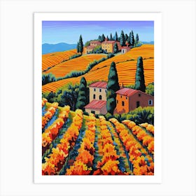 Tuscan Vineyards 2 Art Print