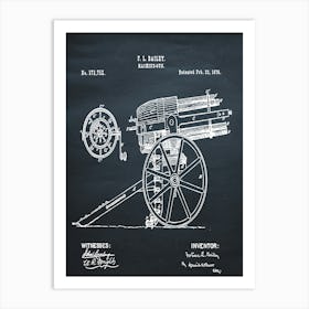 1876 Machine Gun Art Print