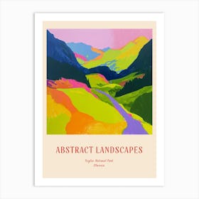 Colourful Abstract Triglav National Park Slovenia 3 Poster Art Print