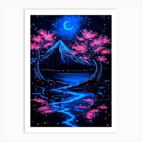 Cherry Blossom Painting Art Print