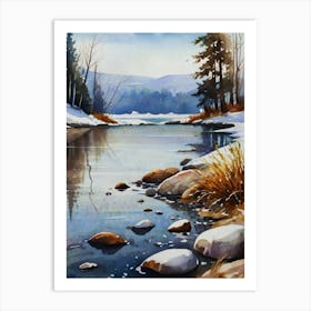 Snowy River Art Print