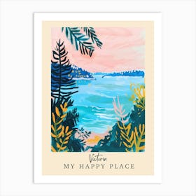 My Happy Place Victoria 4 Travel Poster Art Print