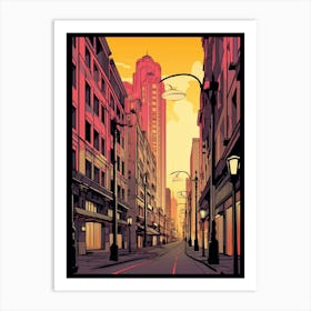 Istiklal Avenue Modern Pixel Art 4 Art Print