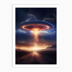 Alien Spacecraft Art Print