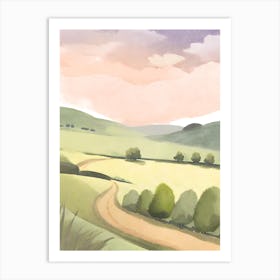 Road In The Countryside Art Print