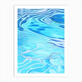 Swimming Pool Pattern Water Waterscape Marble Acrylic Painting 2 Art Print