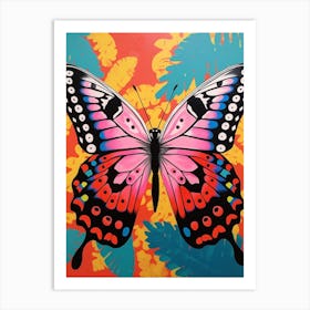 Pop Art Question Mark Butterfly 2 Art Print