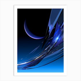 Abstract Blue Sky Art Print