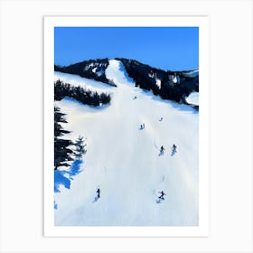 Skiers On The Slopes 5 Art Print