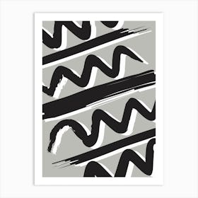 Wavy Lines Art Print