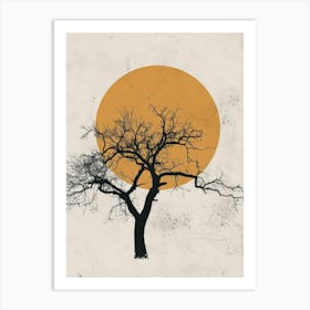 Sunset Tree Art Print