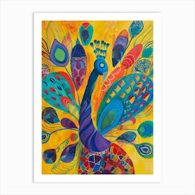 Peacock By Sarah Wilson Art Print