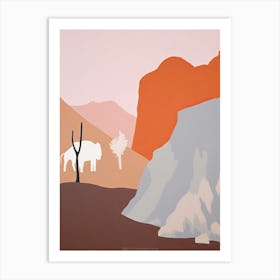 Thar Desert   Asia (India And Pakistan), Contemporary Abstract Illustration 1 Art Print