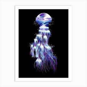 Jellyfish Explorer Art Print