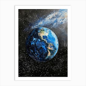 Earth In Space 6 Art Print