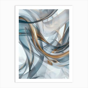 Abstract Curves 1 Art Print