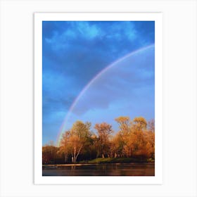 Rainbow In Maryland Art Print