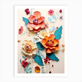 Paper Flowers 26 Art Print