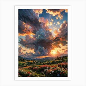 Virtual World Artwork 5 Art Print