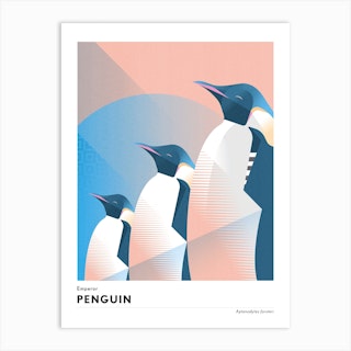 Emperor Penguin Art Print