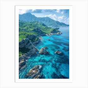 Aerial View Of Sardinia Art Print