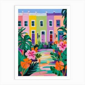 Charleston Houses 1 Art Print