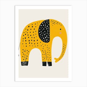 Yellow Elephant 7 Art Print