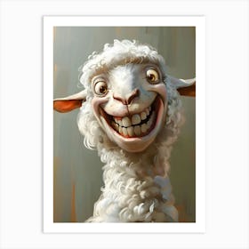 Funny Sheep 1 Art Print