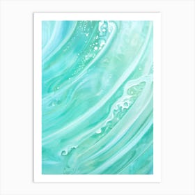 Abstract Sea Wave Painting Art Print