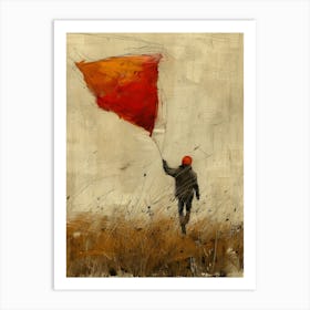 Kite Flying Art Print