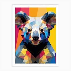 Koala Abstract Pop Art 1 Art Print